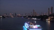 Chao Phraya River Night Time lapse Bangkok