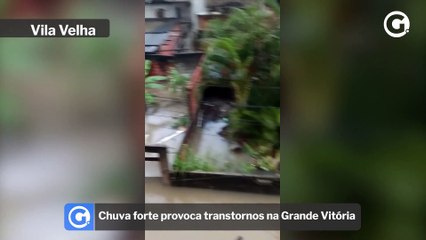 Chuva forte provoca transtornos na Grande Vitória