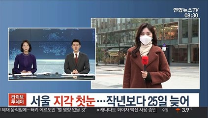 [날씨] 서울 지각 첫눈…작년보다 25일 늦어