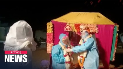India's couple ties knot in spite of bride testing positive for COVID-19