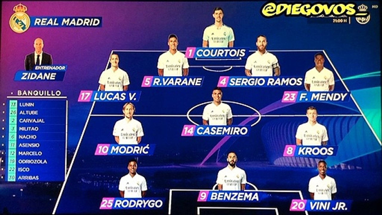 Live  REAL MADRID vs BORUSSIA M諲CHENGLADBACH 2020 -