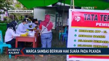 Pilkada Sambas, Warga Salurkan Suara dengan Terapkan Protokol Kesehatan