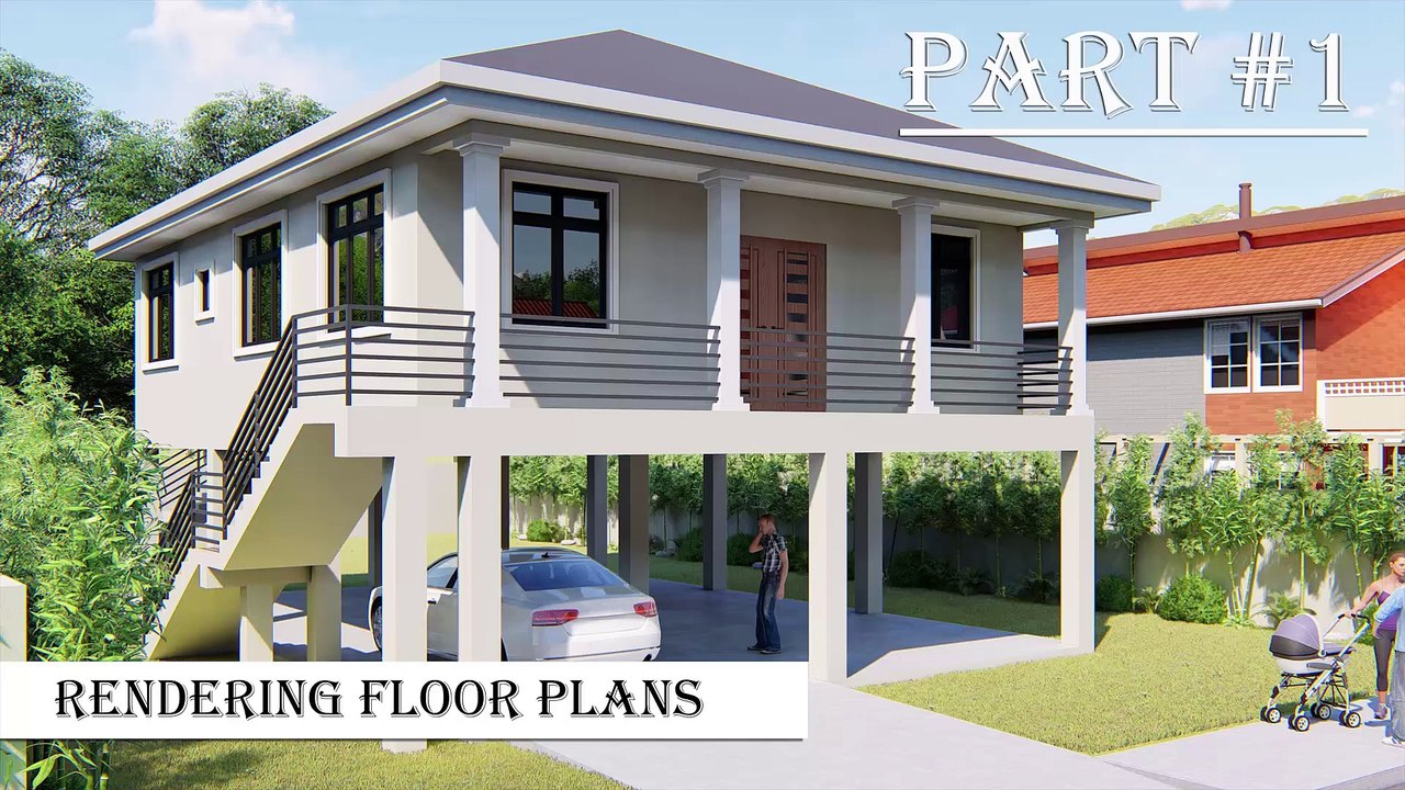 House plan render part 1