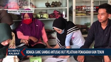 Remaja Pontianak Ikuti Pelatihan Pemasaran Kain Tenun secara Digital