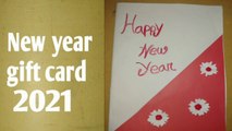 Happy new year gift card making