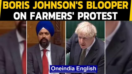 Boris Johnson blooper on India's farmers' protest: Watch | Oneindia News
