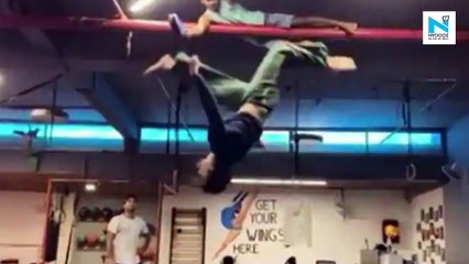 Watch, Tiger Shroff literally hits the roof with his 10-feet-high kick