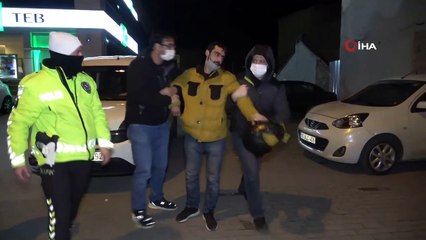 Bursa'da polise direndi, ceza yemekten kaçamadı