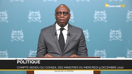 Bénin : compte-rendu du conseil des ministres du mercredi 9 décembre 2020