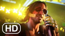 CYBERPUNK 2077 Keanu Reeves Concert Singing Scene Samurai Band