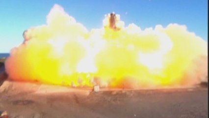 Una nave de SpaceX explota durante un aterrizaje de prueba