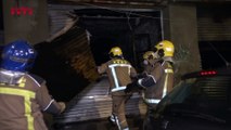Dos muertos y 17 heridos en el incendio de una nave okupada de Badalona