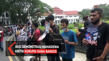 Mahasiswa Kritik Korupsi Dana Bansos