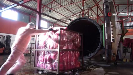 Korona virüslü hastalardan geriye kalan tıbbi atıklar böyle bertaraf ediliyor