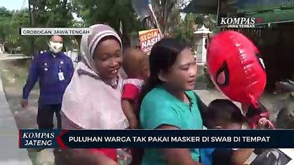 Puluhan Warga Tak Pakai Masker Di Swab Di Tempat