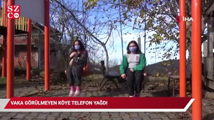 Hiç vaka görülmeyen köye telefon yağıyor