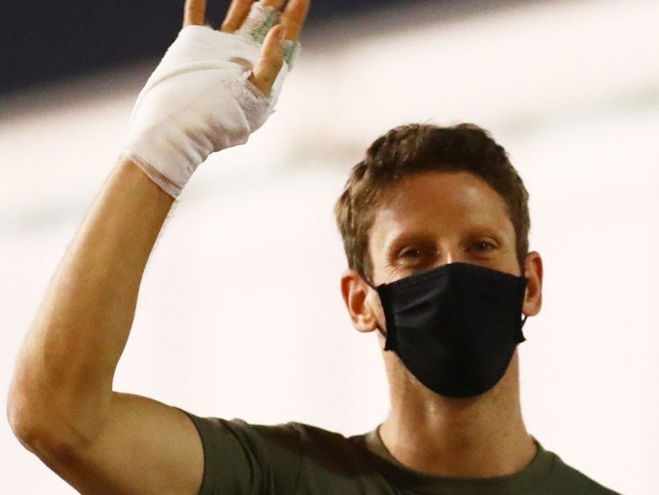 Romain grosjean: so sieht seine hand nach dem horror-crash aus