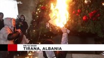 Tension in Tirana amid protests over police shooting during curfew