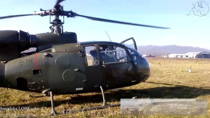 12 emGAZELA H-45 (SA342) Soko - Prelet na stajanku LQBK 2013