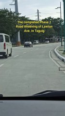 Completed Phase 1 Widening of Lawton Avenue