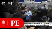 Ambulantes de Trujillo se enfrentaron con palos y fierros a serenos | Primera Edición