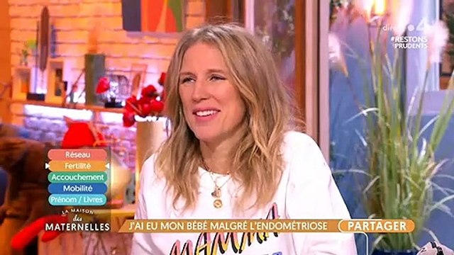 Lorie Pester dans l'émission La Maison des maternelles , le 10 décembre 2020.