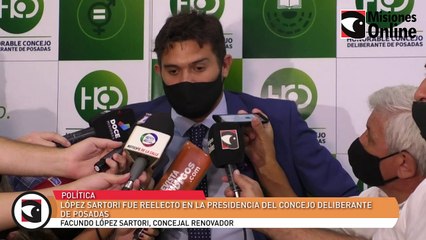 López Sartori fue reelecto en la presidencia del Concejo Deliberante de Posadas