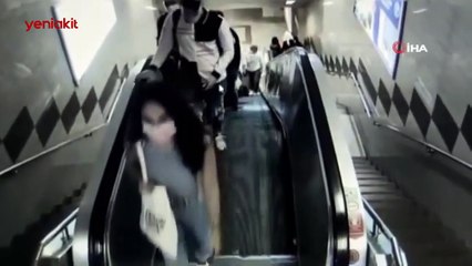 Akıl almaz yankesicilik yöntemi! Saniye saniye kaydedildi