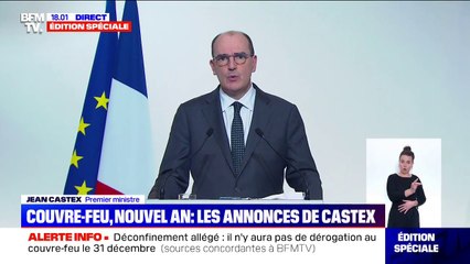 Jean Castex: "La situation sanitaire s'est considérablement améliorée au cours des dernières semaines, mais elle marque le pas depuis quelques jours"