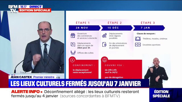 Jean Castex annonce un couvre-feu durci de 20h à 6h dès mardi 15 décembre