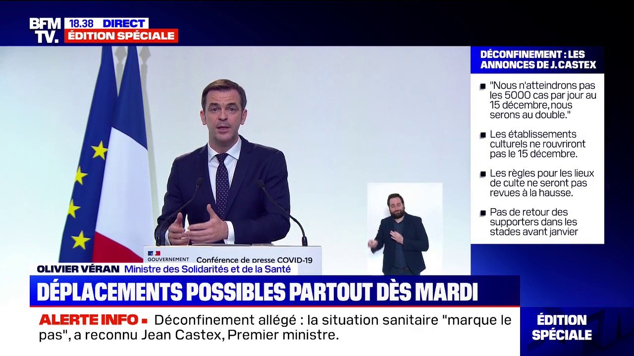 Olivier Véran: "N'utilisez pas le test comme une sorte de totem d'immunité" pour les fêtes de fin d'année
