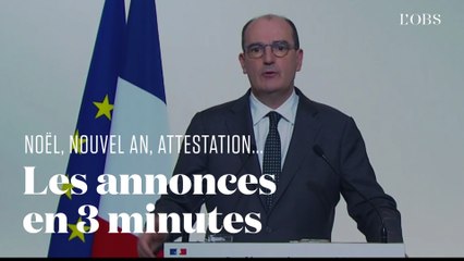 Couvre-feu, Noël, nouvel-an, cinémas... : l'essentiel des annonces de Jean Castex