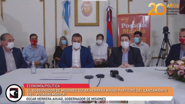 El gobernador de Misiones Oscar Herrera Ahuad participó del lanzamiento del “Posadas Mágica”