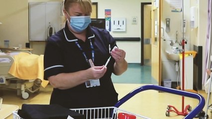 Coronavirus Vaccine at Aintree Hospital