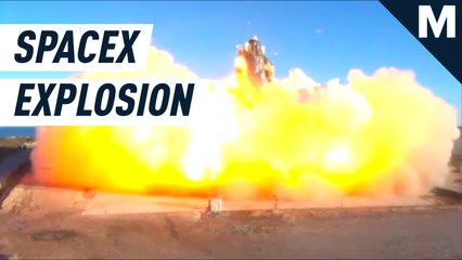 SpaceX's Starship exploded in a flaming blaze on touchdown