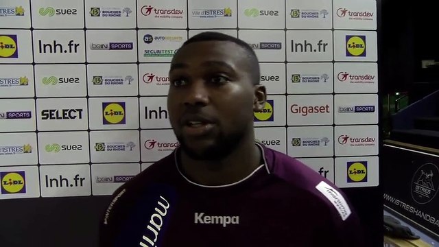 Jotham Mandiangu après le nul entre Istres Provence Handball et Cesson Rennes