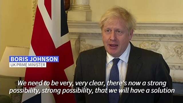 UK's Johnson says 'strong possibility' of 'no deal' Brexit