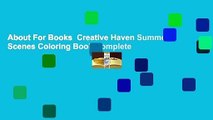 About For Books  Creative Haven Summer Scenes Coloring Book Complete