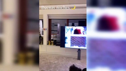 Georgina presume de la decoración navideña de su casa
