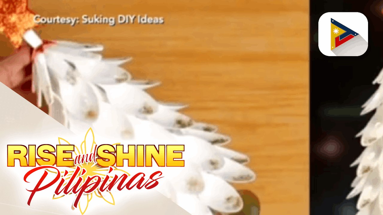 KAYA NATIN 'TO: Mini Christmas tree na gawa sa plastic spoon at bottle