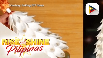 KAYA NATIN 'TO: Mini Christmas tree na gawa sa plastic spoon at bottle