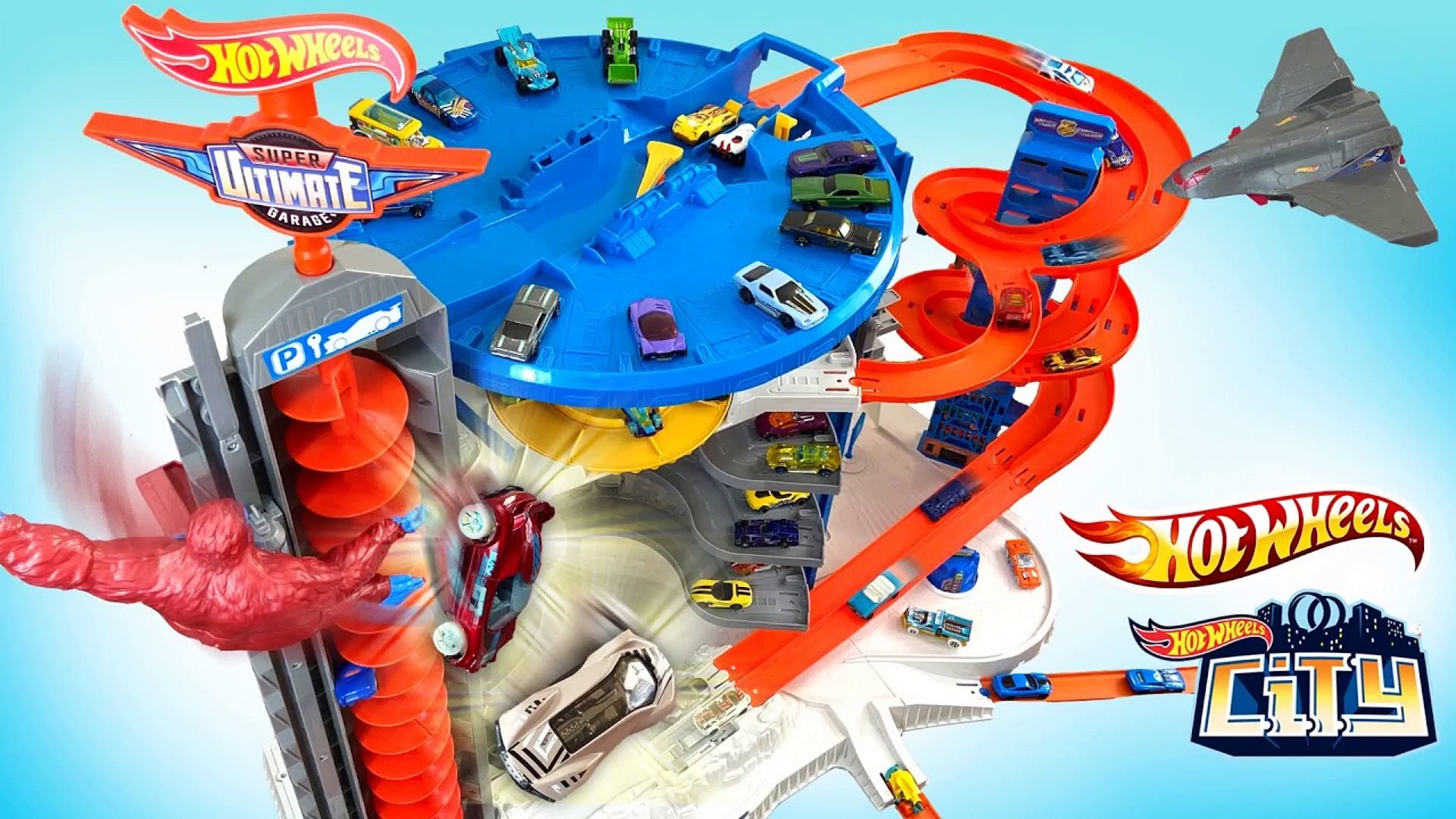 Hot wheels super ultimate garage hot sale with gorilla