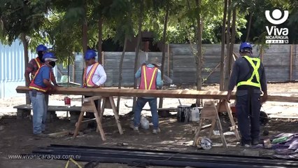 Construyen aulas prefabricadas para reactivar la educación en Bilwi