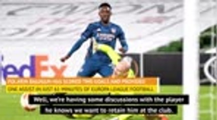 Arteta confirms teenage sensation Balogun wants to stay at Arsenal