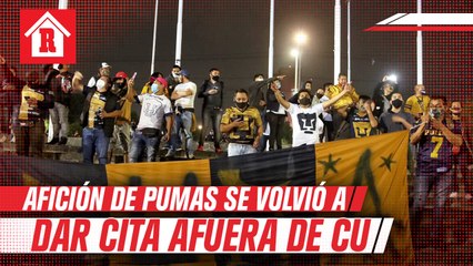 Afición de Pumas se dio cita a las afueras de CU