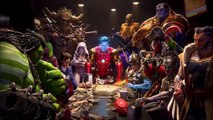 Apocalypse Invades Avengers, Wolverine & Deadpool Meeting Cinematic Scene Marvel Realm Of Champions