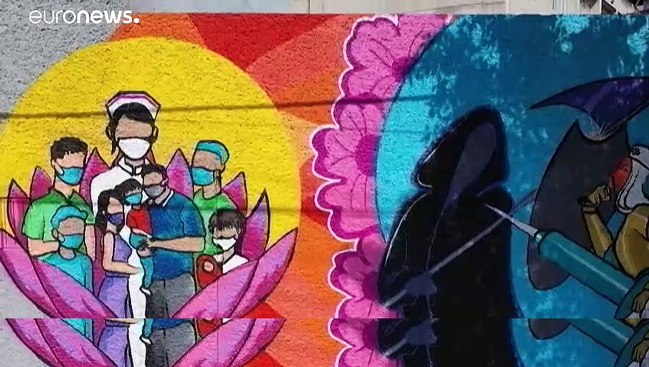 Mexiko: kunststudierende ehren krankenschwestern für corona-einsatz