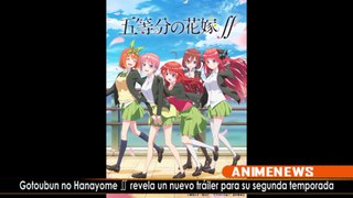 Gotoubun no Hanayome revela un nuevo tráiler para su segunda temporada