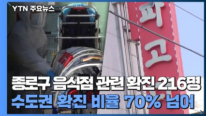 종로구 파고다타운 관련 확진 216명...수도권 확진 비율 70% 넘어 / YTN