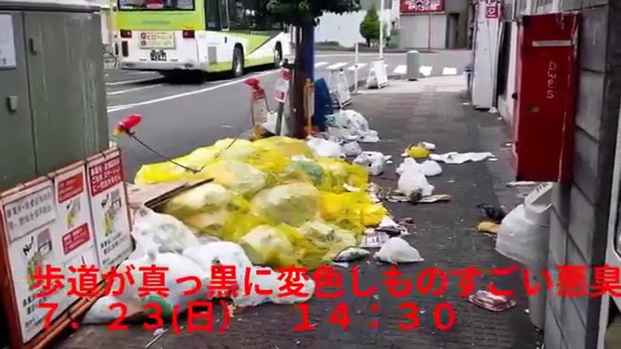 中国人が多い、チャイナタウンになってしまった埼玉県西川口　ゴミの分別しない　収集日を守らない　Nishikawaguchi, Saitama Prefecture, which has become a Chinatown with many Chinese people, does not separate garbage and does not observe the collection day.
